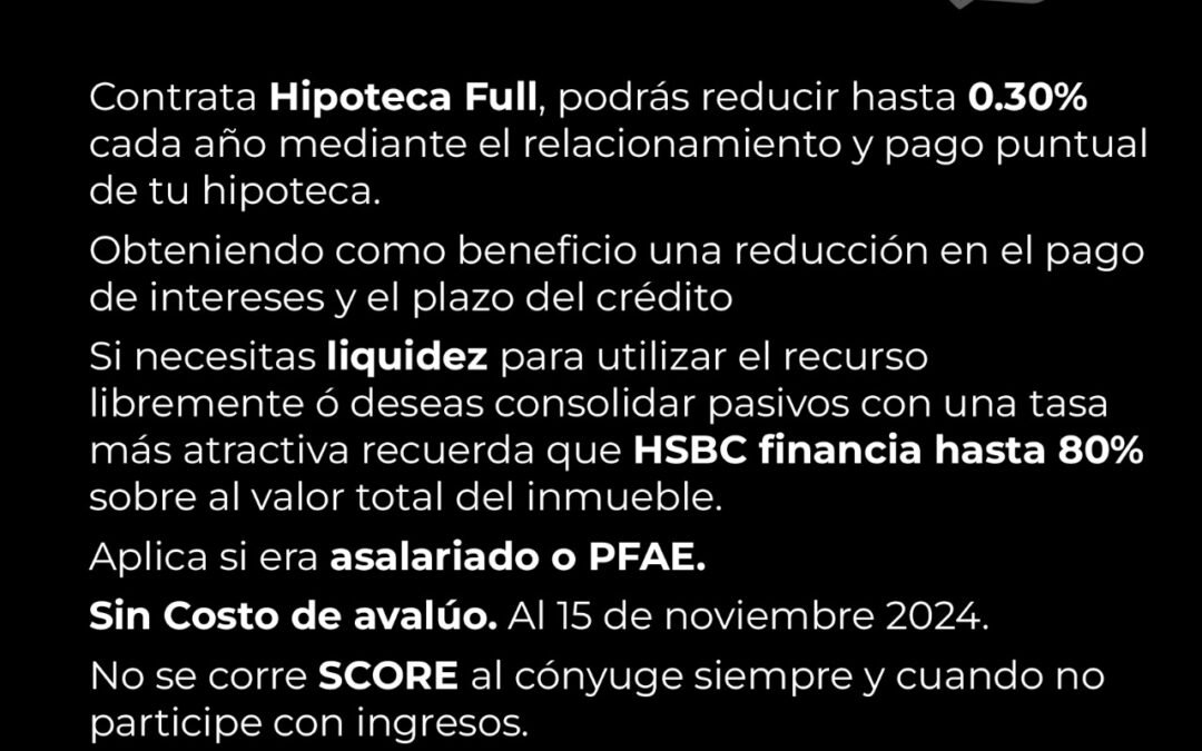 Promociones HSBC Noviembre 2024